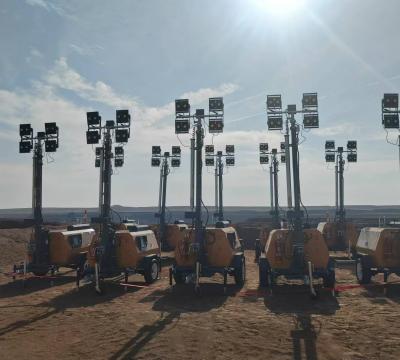 奔馬移動照明車客戶收貨驗(yàn)收